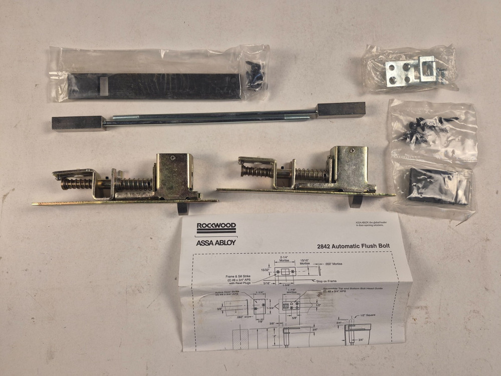 New Rockwood ASSA ABLOY AUTO-FLUSH BOLT.10B*STK/613 Finish