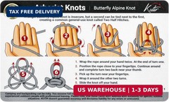 Kutir Arborist Knots Card Set – 10 Essential Knots for Camping, Climbing, & More