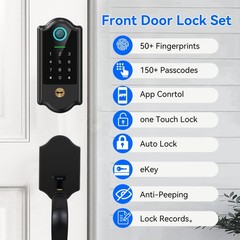 Smart Fingerprint Door Lock for Front – Keyless Entry smart door lock