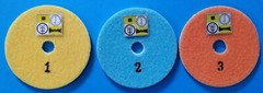 3-Step Diamond Polishing Pads Quartz Engineered Stone Wet Polishing