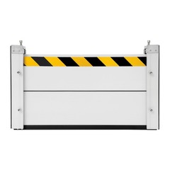 Flood Barrier for Home Aluminum Alloy Garage Door Water Barrier H15.7in W31.5in
