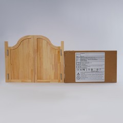 Modern Partition Door Log Color Swing Solid Wood Doorfor Shop Entrance Partition