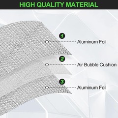 Double Bubble Reflective Foil Insulation 23.6in X 10ft Roll Thermal Wrap Barrier