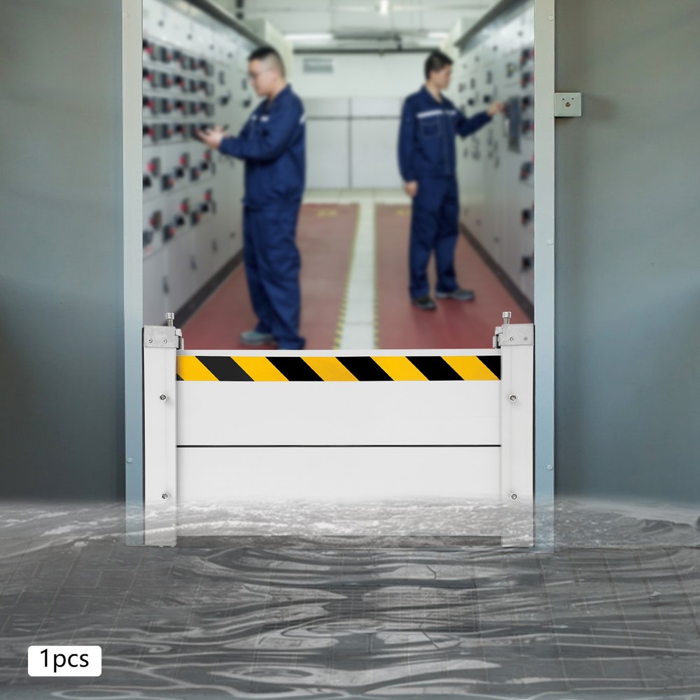 Flood Barrier for Home Aluminum Alloy Garage Door Water Barrier H15.7in W31.5in