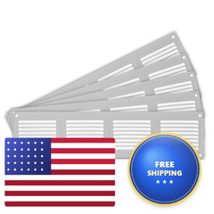 Repa Market 5-Pack 16X4 Inch Outer Dimensions Scratch Resistant Air –