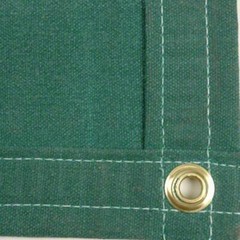 Sigman 8′ x 14′ Heavy Duty Cotton Canvas Tarp 18 OZ – Green – Made in USA – New