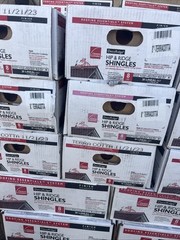 DECORIDGE 8 IN. HIP & RIDGE SHINGLES BROWN COLOR (20 LIN. FT) 30 PIECES