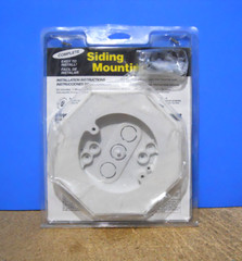 Arlington Siding Mounting Kit Built-In Box for FLAT SURFACE Siding 8161-1 White