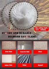 Electric Concrete/Brick Wall Cutter Rebar Wall Saw Cut Depth 12.6″ 220V φ31.5”