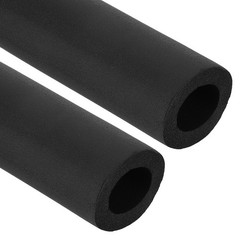 1 5/8″ (43mm) ID x 6.6Ft Pipe Insulation Foam Tube 2pcs Wrap 15mm Thick Black