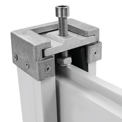 Flood Barrier for Home Aluminum Alloy Garage Door Water Barrier H15.7in W31.5in