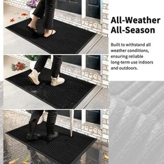RORA Front Door Mat Outside Indoor Entrance, Heavy Duty Non Slip Welcome Door…