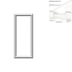 Ekena Millwork Pnl12X28As-01-Case-2 Ashford Molded Classic Wainscot Wall Panel