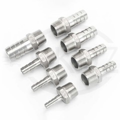 Stainless Steel Pipe Fittings BSP Male Thread 1/8″ – 4″ Barb Hose Tail Connector