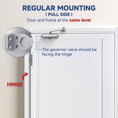 Door Closers Commercial, Heavy Duty Door Closer No Slam, Hydraulic Door Soft Clo