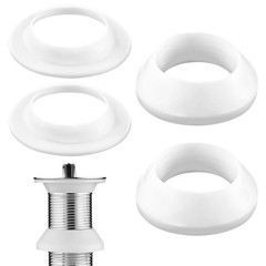 Tzwhwcx Drainage Seal, 2 Sets Universal Basin Drain 2.24 inches, White-2