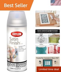 11 Oz Satin Clear Coating Spray for Artists – Quick-Drying & Protective