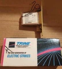 Trine 007 8-16 Volts AC/4-6 Volts DC Electric Strike Brass NOS