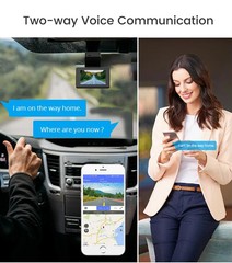 4G 2K 3Inch Dashcam with Dual Lens Record Wifi Tracking Fit Remote Live Video