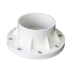 PVC Floor Flange Pipe Fitting White Wall Mount Fittings Solvent Weld 20mm~200mm