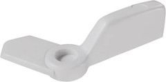 Window Screen Pointer Swivel Latch,White Finish, Plastic Cam Action Latch, 1-1/4