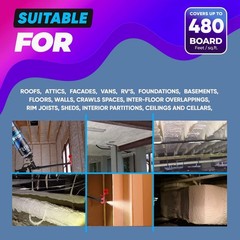 Spray Foam Insulation Can (24 x 23.1 oz. / 655 g) Expanding Foam Sealant