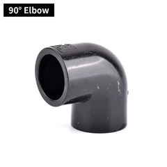 1Pc 16~50Mm Black PVC Pipe Connector Straight Elbow Tee Joints Aquarium Drainage