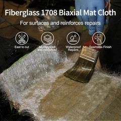 Fiberglass Cloth 1708 Biaxial Cloth Mat 50in Wide X 4Yd