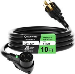 10FT Welder Adapter Extension Cord, NEMA L14-30P to 6-50R, 30 Amp 4-Prong to …