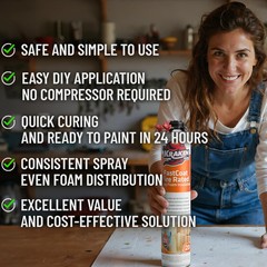Kraken Bond FastCoat Closed Cell Spray Foam 96 Pk Class A FireRated Gun Not Incl