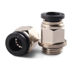Push-in Fitting With External Thread Pneumatic Straight Connector Fitting 4-12mm