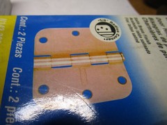 3-1/2″ Sat Brass Full Mortise Square Hinge Door Hinges 6 Ct