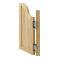 Log Color Partition Door Swing Solid Wood Door for Shop Entrance Partition Door