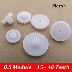 0.5 Module 15 – 40 Teeth Plastic Crown Gears Sector Gear Various Size for Toys