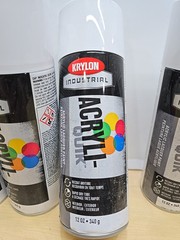Krylon Industrial Acryli-Quik Acrylic Lacquer Paint Recoat K01501A07 Gloss White