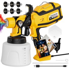 Vavcuraa Paint Sprayer For House Painting.100Ow Paint Sprayerswith 47Oz 1400M 6