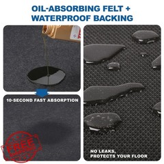 Gkpvt Oil Mat 3′ x 4’11” Felt Rubber Waterproof