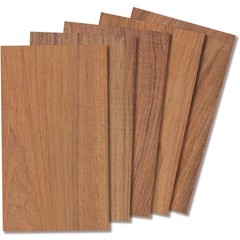 Teak Wood Sheets 1/8 inch Thick, 4×8 Solid Panel 8×4 inches, Dark Brown