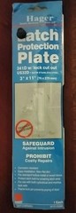 Hager 341D Latch Protection Plate with Lock Cut Out and Frame Pin