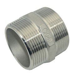 2-1/2″ 2.5 inch Male Pipe Fitting Hex Nipple NPT Stainless Steel SS304 connector
