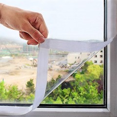 Adjustable Window Insulation Kit 47×63 Inch Transparent Film Keeps Cold Out