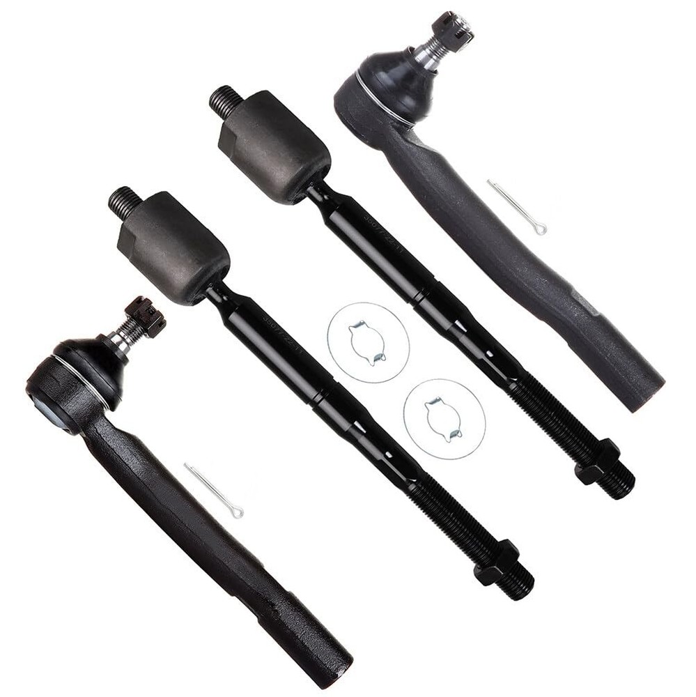 4pcs Inner Outer Tie Rod Kit For Camry 2007-2011 Avalon 2007-2012 ES350