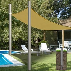 Shade Sail Poles Heavy Duty Sun Shade 12 Ft With D Clamps