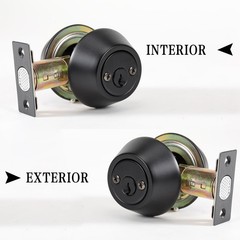 Double keyed Deadbolt Lock – Keyed on Both Sides, 2-Way Adjustable Cylinder D…