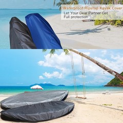 420D Durable 2.6m-6m/7.8-18ft,7 Sizes, 9 Color Durable Kayak Cover Canoe Cock…