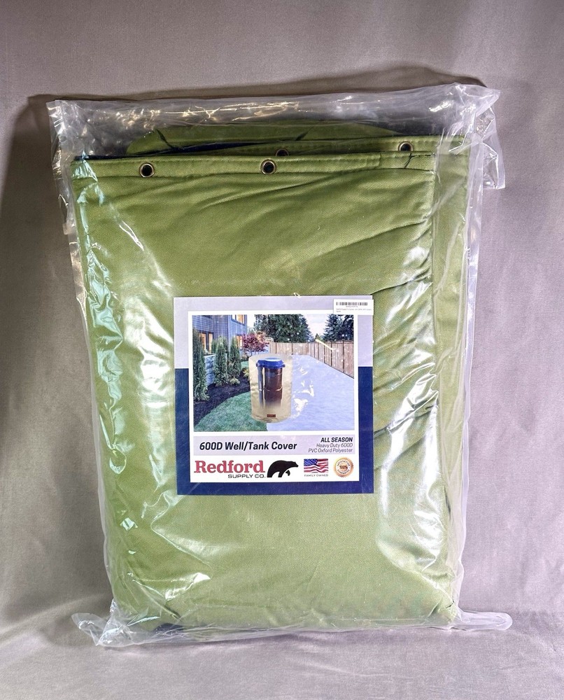 Redford Supply Co. 600D Well/Tank Cover 28” Diam X 44” H Green NEW Sealed NICE!