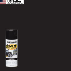6-Pack Rust-Oleum Farm & Implement Spray Paint 12oz Gloss Black Tractor Coating