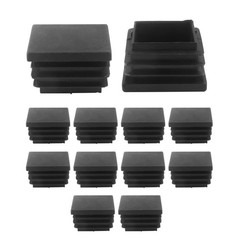 LDEXIN 12 Pcs 1-1/8 Inch (30mm) Black Plastic Plugs, Tubing Inch,