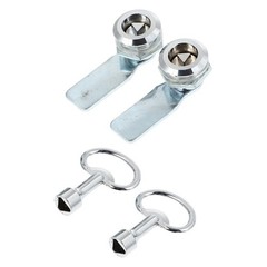 Set of 3 Triangular Panel Lock Locks for Cabinets Sturdy Triangle