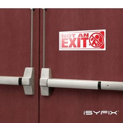 Not An Exit Signs Stickers, for Office, Buildings & Workplace – 3 Pack 10×4 I…